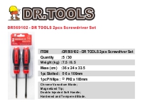 DR569102 - DR TOOLS 2pcs Screwdriver Set