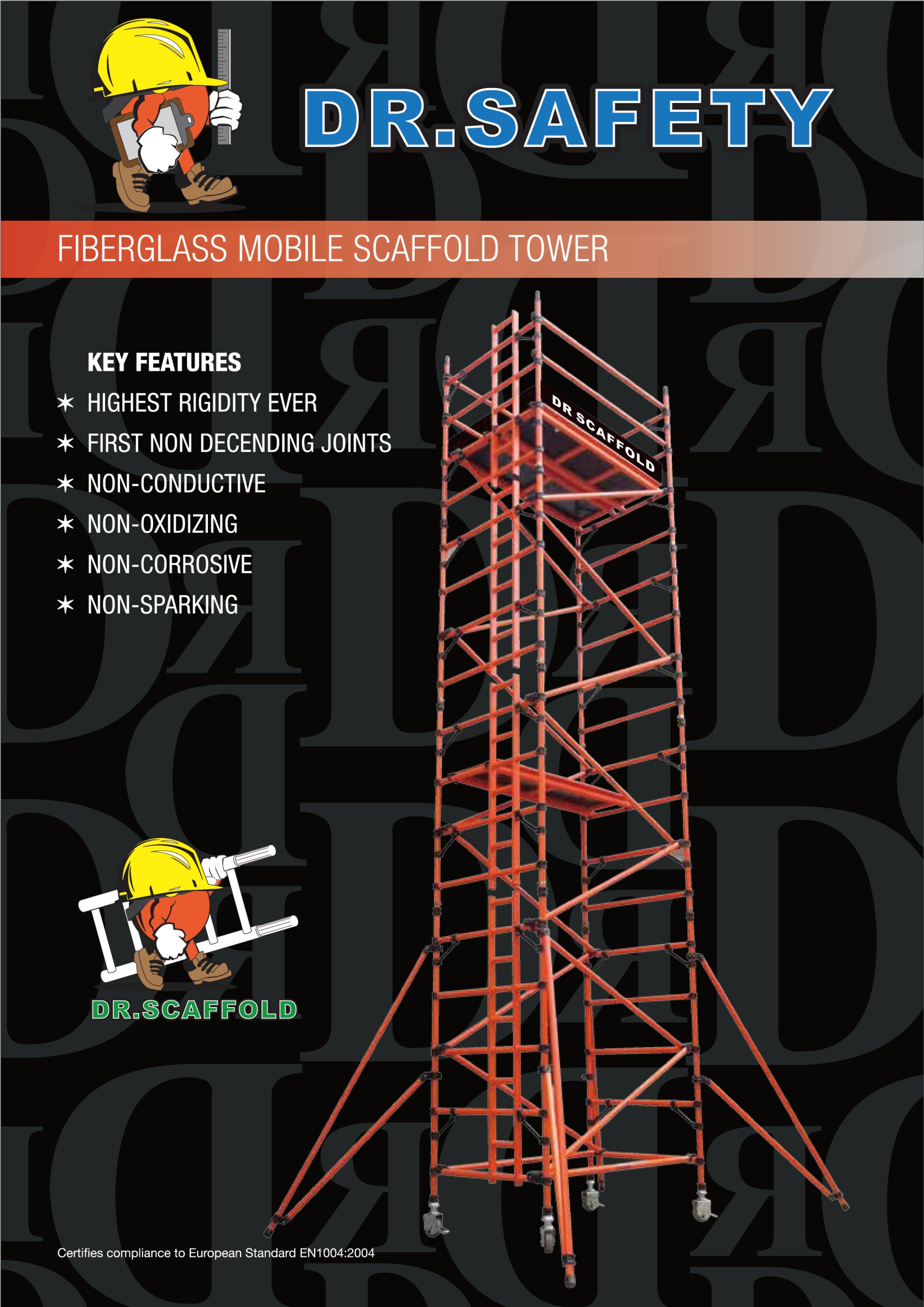 DR SCAFFOLD FIBERGLASS MOBILE SCAFFOLD TOWER 玻璃纖維架系列