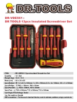 DR-VDE561 - DR TOOLS 13pcs Screwdriver Set