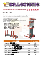 NOBLIFT WFH181 - Aluminium Winch Stacker 手動堆高車